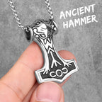 PENDRA Thor's Hammer Boyfriend Steel Necklace