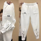 PENDRA Velvet Lined Elastic Waist Harem Pants