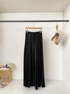 Autumn and winter new retro fashionable high-end velvet versatile casual pants loose fit wide leg pants for women