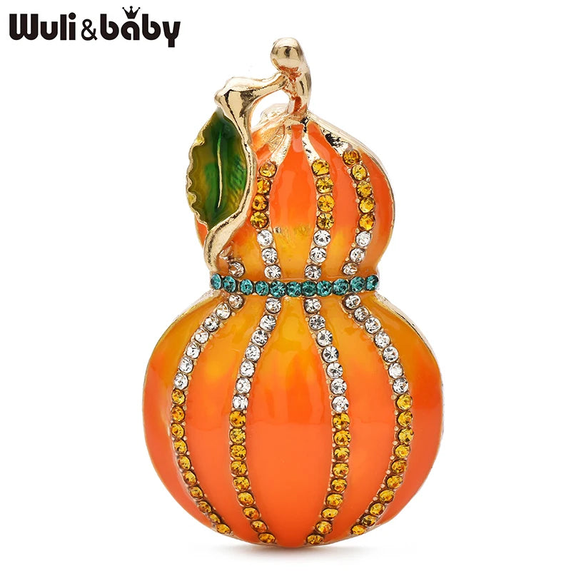 PENDRA Calabasha Enamel Calabash Brooch