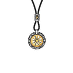 PENDRA Rune Gold Compass Necklace