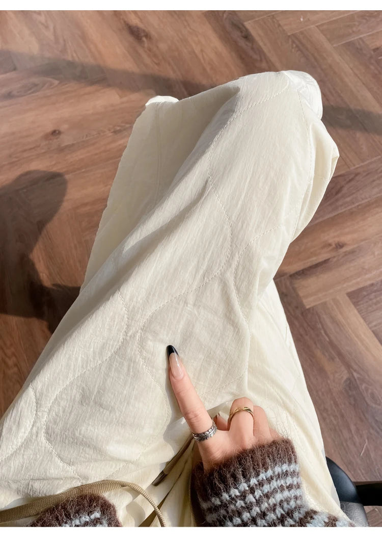 PENDRA Thick Cotton Wide Pants
