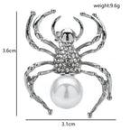 PENDRA Pearl Spider Brooch