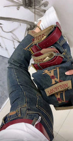 PENDRA Stretch Harem Ankle Jeans