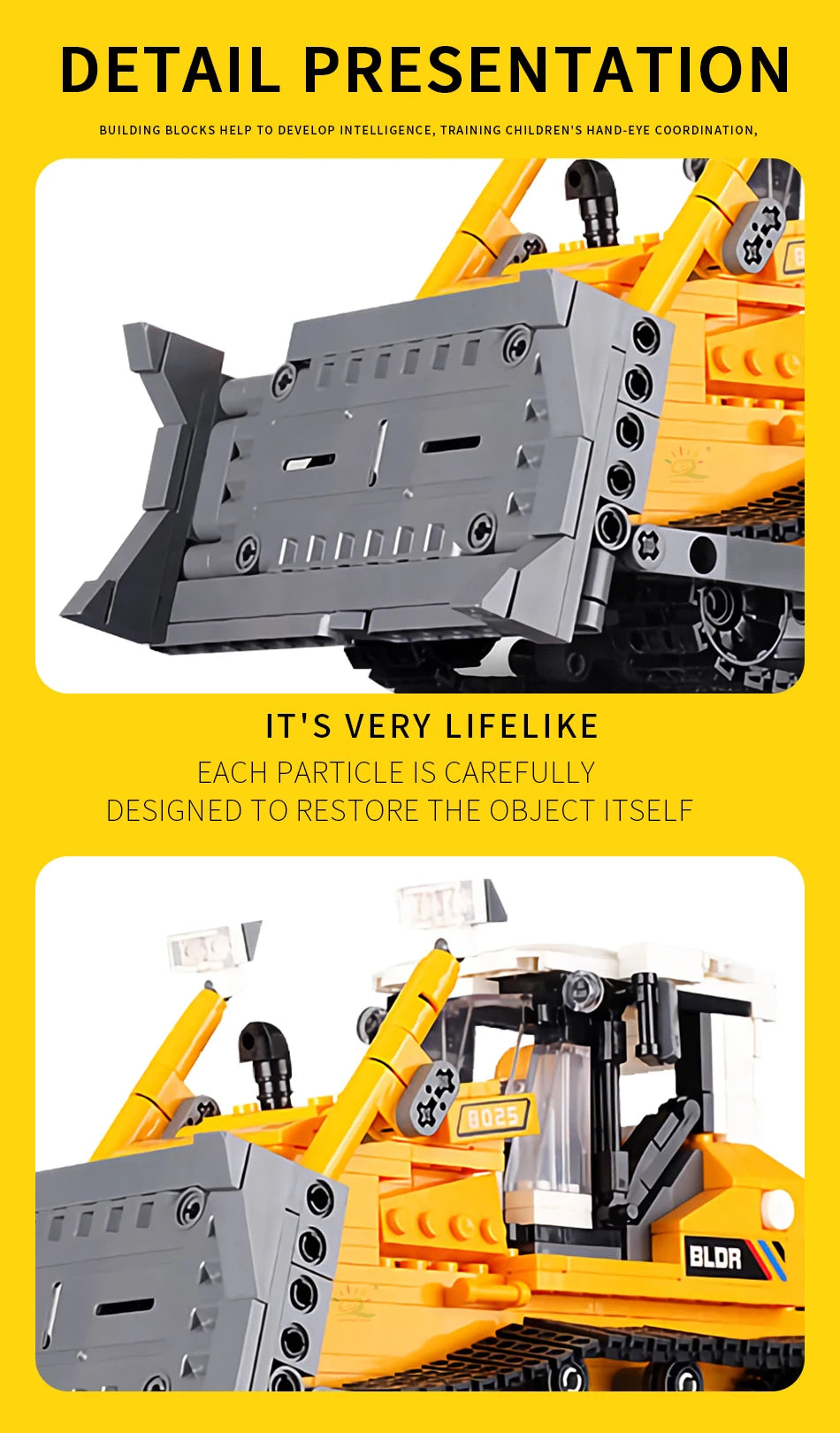 PENDRA Engineering Vehicle Excavator Building Set