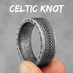 PENDRA Celtic Knot Boyfriend Steel Ring
