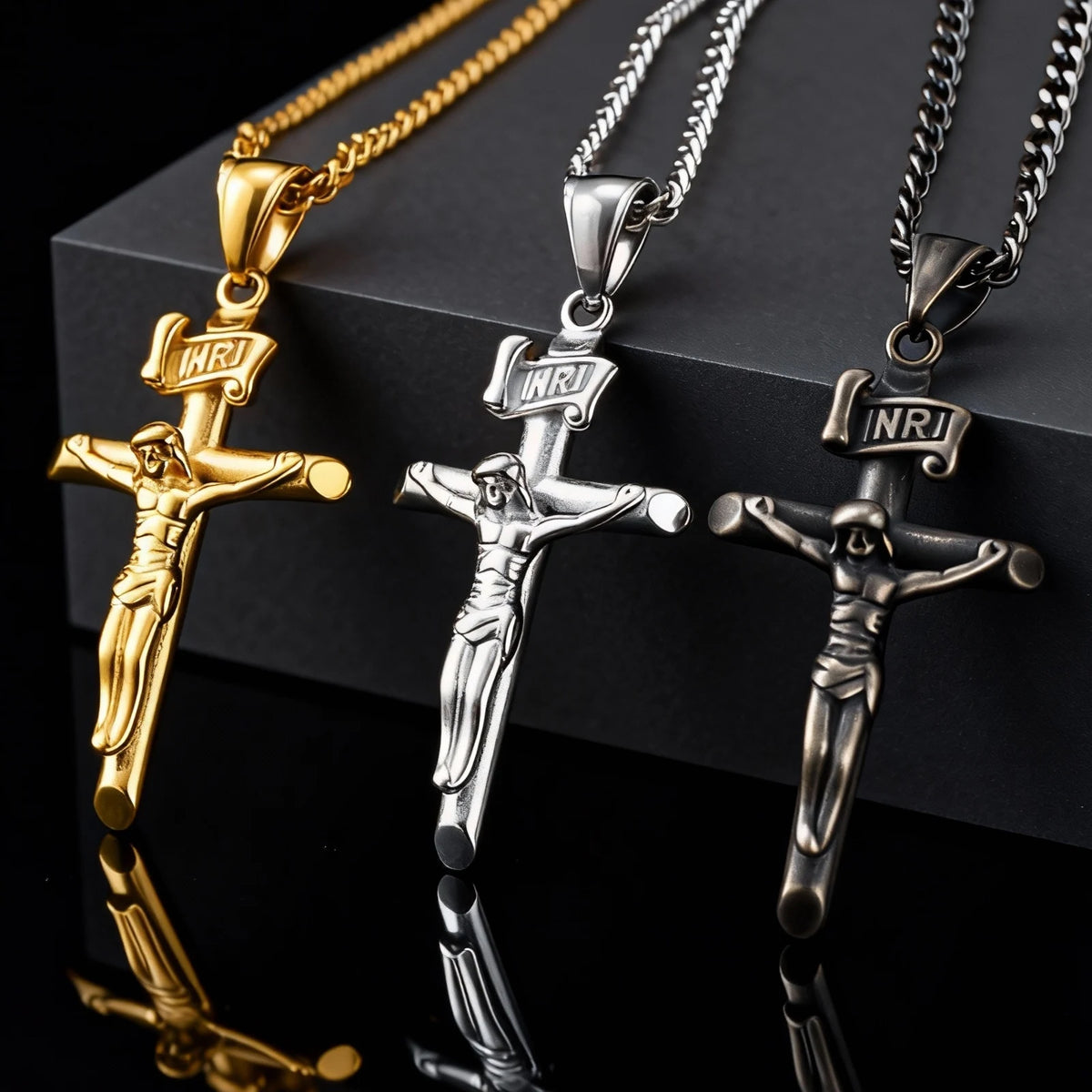 PENDRA Cross Cuban Crucifix Pendant Necklace