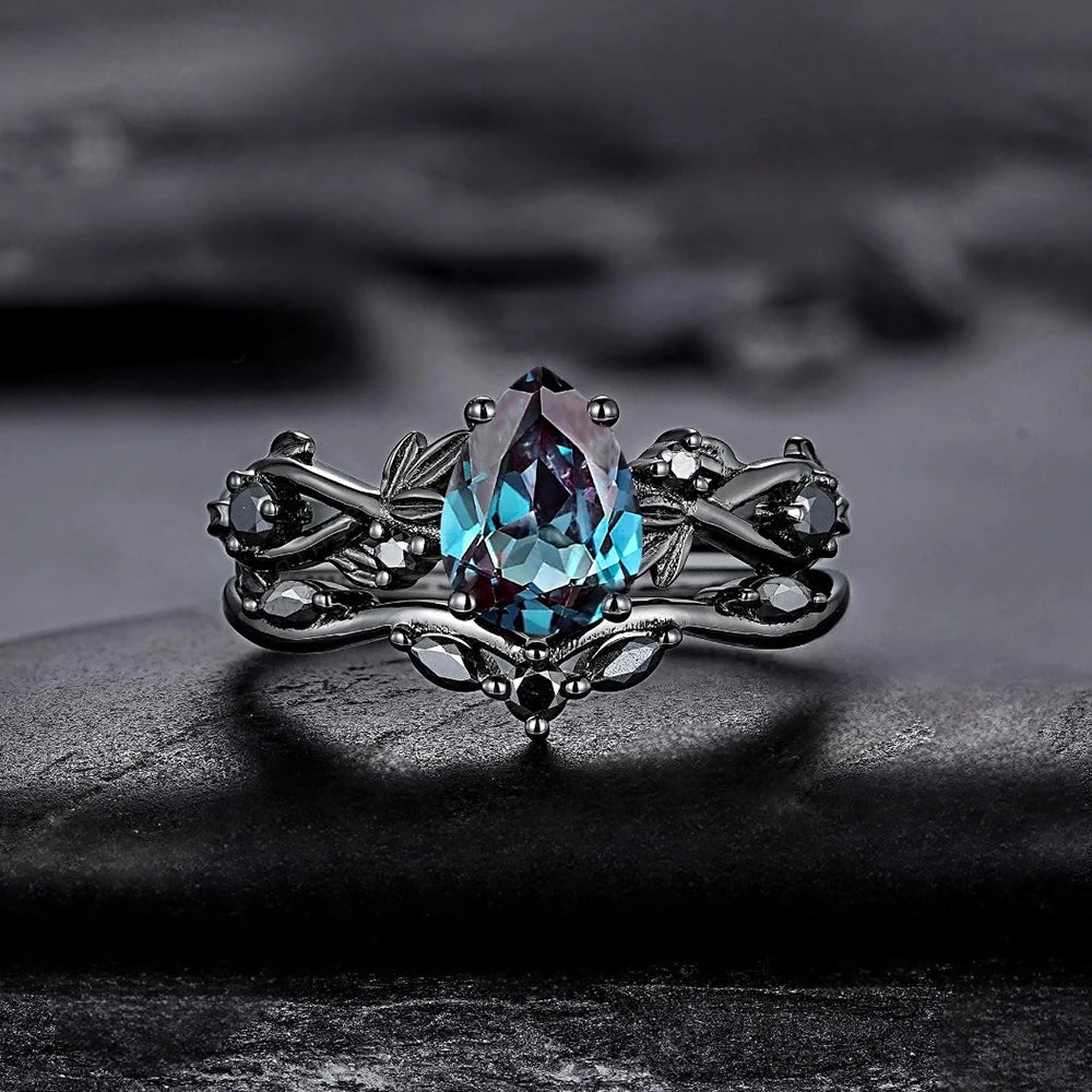 PENDRA Crystal Blue Ring