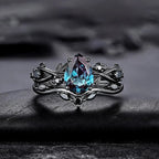 PENDRA Crystal Blue Ring