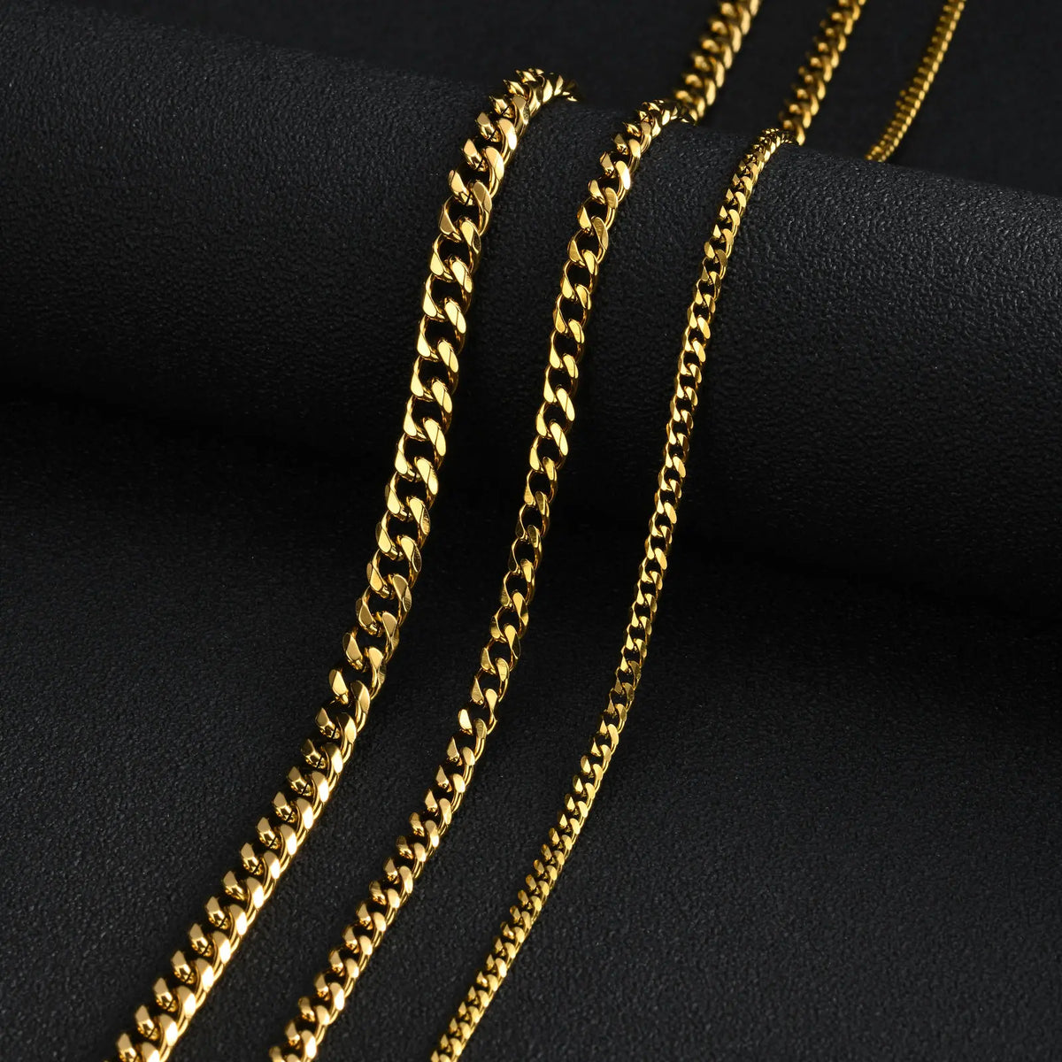 Classic Curb Chain Necklace for Men Women,3.5/5/7MM Stainless Steel Cuban Chain Chokers,Hip Hop Basic Chain Jewelry Gift