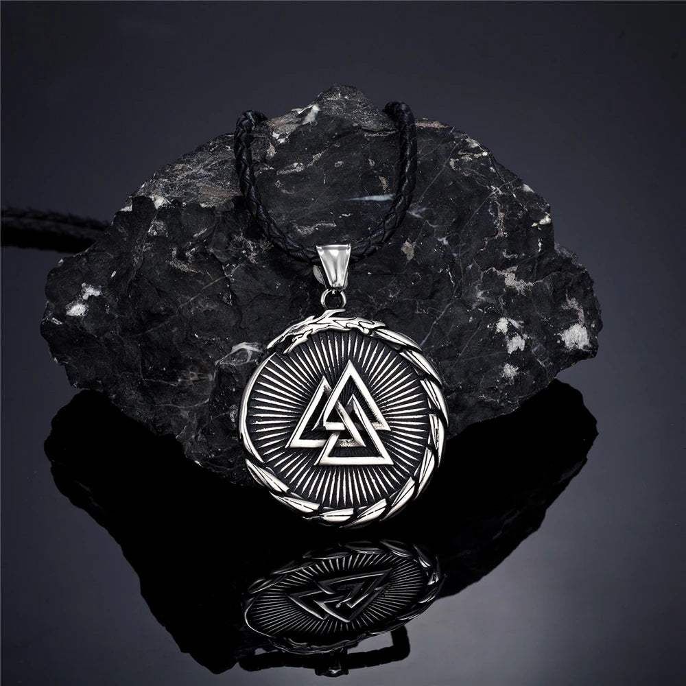PENDRA Dragon Black Compass Necklace