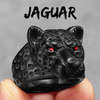 PENDRA Jaguar Leopard Animal Steel Ring