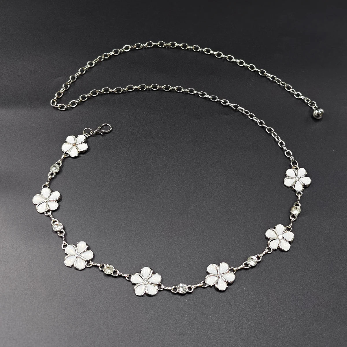 PENDRA Miraene Gemstone Minimal Waist Chain Belt