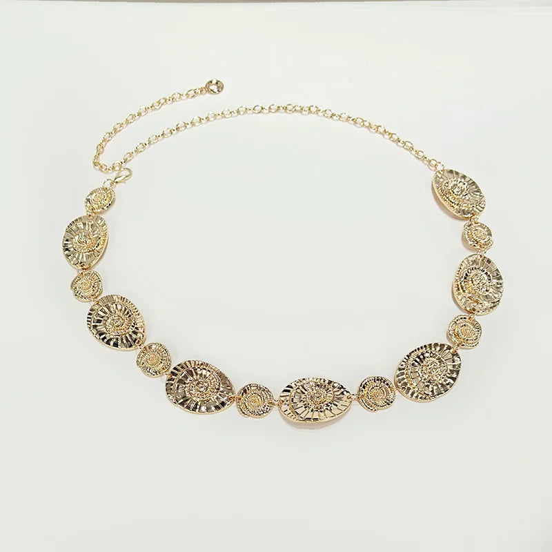 PENDRA Demielle Metal Conch Elegant Waist Chain Belt
