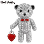PENDRA Hearthbear 2-Color Enamel Bear Brooch