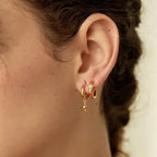 PENDRA Starfish 925 Sterling Silver Hoop Earrings