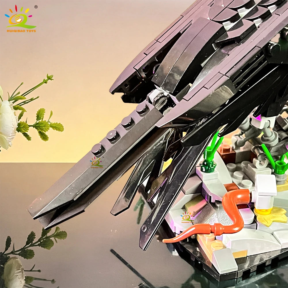 PENDRA Crow Bird Black Building Set