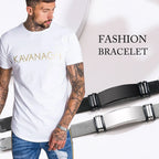 Free Engraving,Stainless Steel Mesh Band Bracelet,Adjustable Bracelet for Men Gift