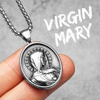 PENDRA Virgin Mary Holy Steel Necklace