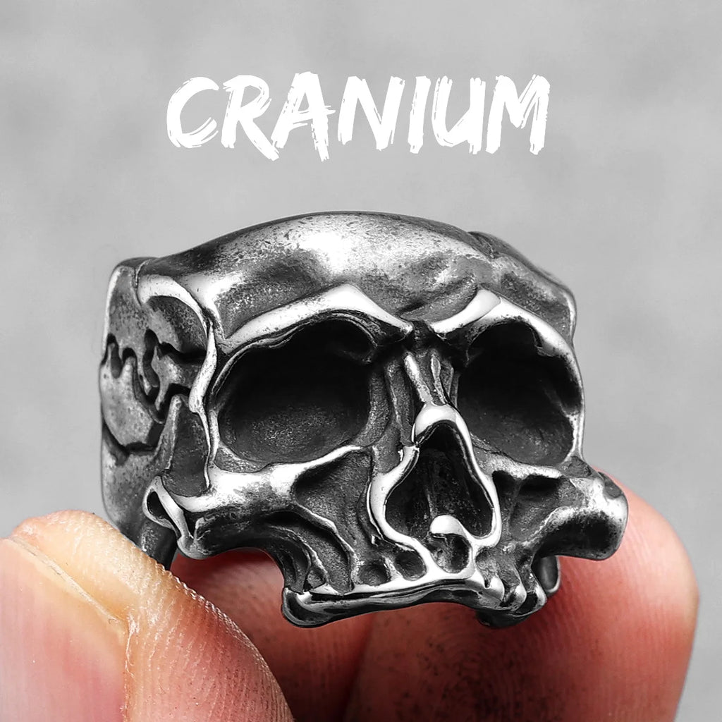 PENDRA Punk Gothic Skull Ring