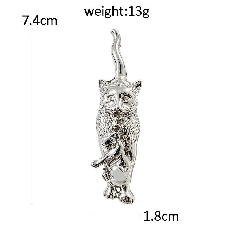 PENDRA Motherpaw 2-Color Alloy Mother Cat Brooch