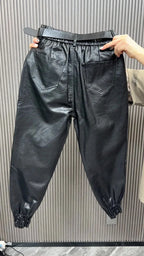 PENDRA PU Leather Warm Pants