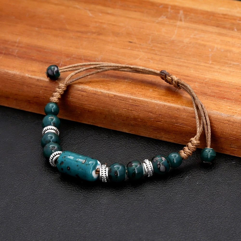 PENDRA Ceramica Vintage Ethnic Handmade Ceramic Bracelet
