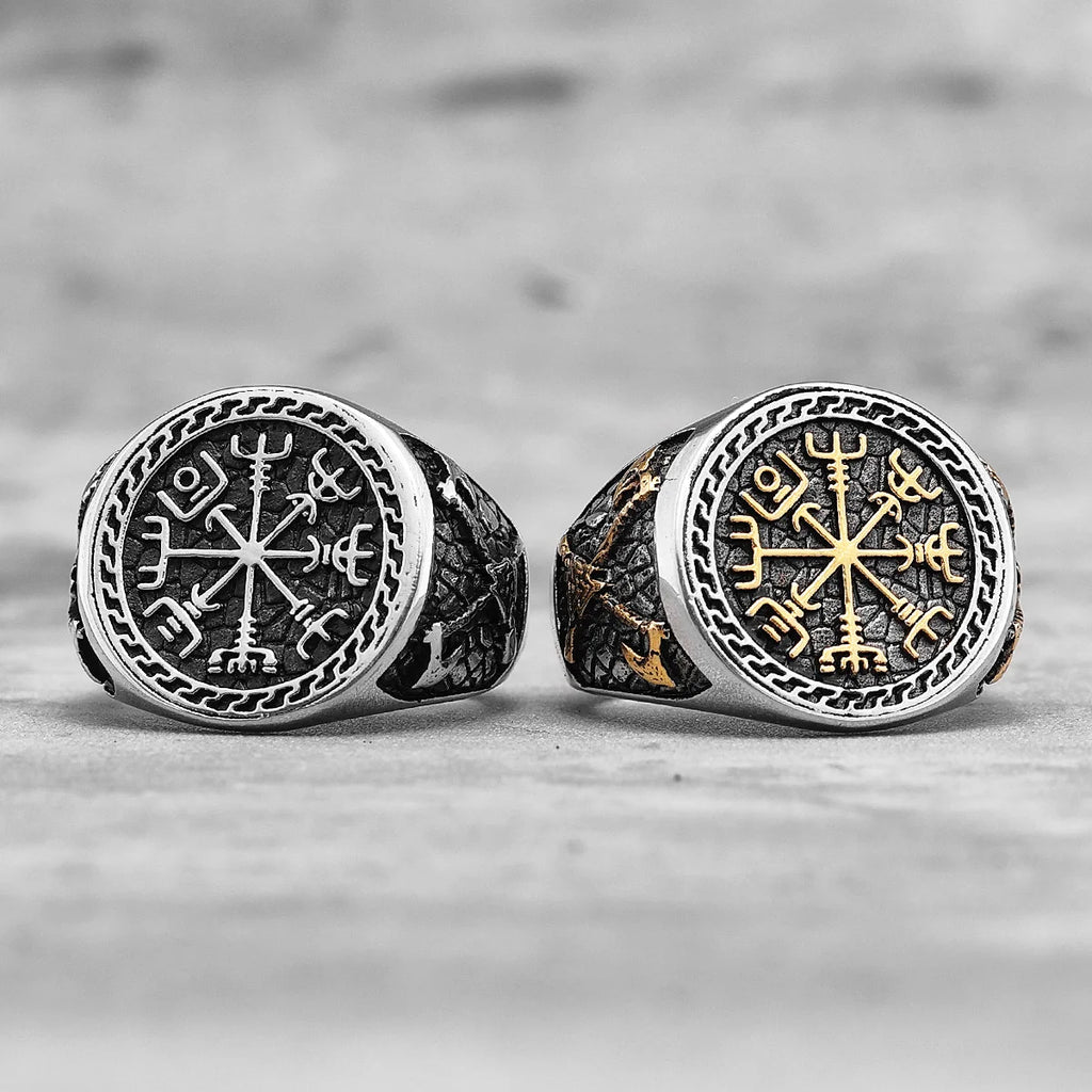 PENDRA Pirate Ax Totem Steel Ring