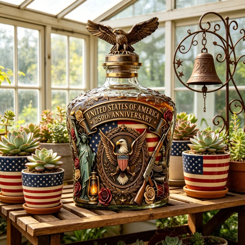 Vintage American Freedom Eagle Whiskey Decanter Liquor Bottle Collectible Decor Ornament collection-grade foreign wine bottle