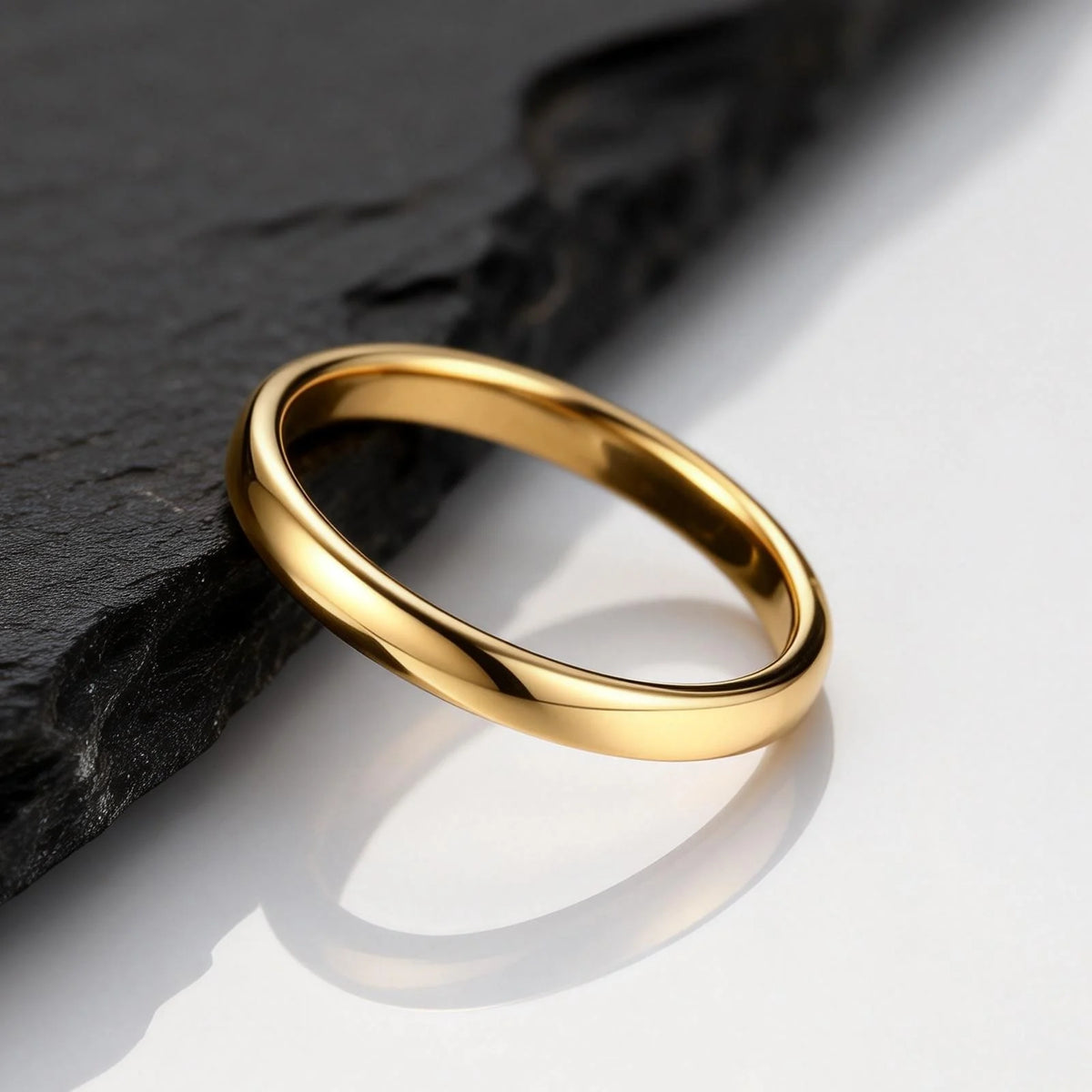 2mm Simple Tungsten Carbide Ring for Men Women,Scratch Resistant Plain Tungsten Steel Ring,Unisex Pinky Ring Wedding Ring Gift