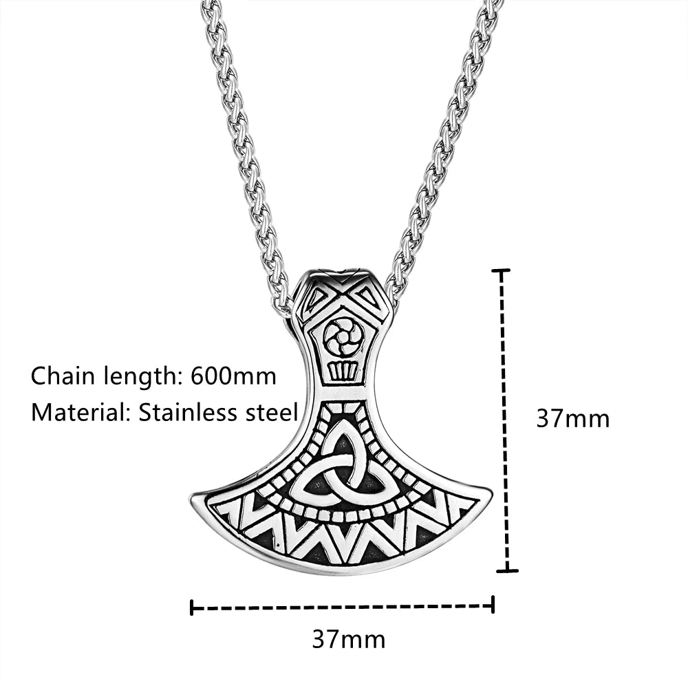 PENDRA Rune Axes Necklace