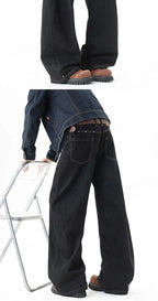 PENDRA Black Bright Line Jeans