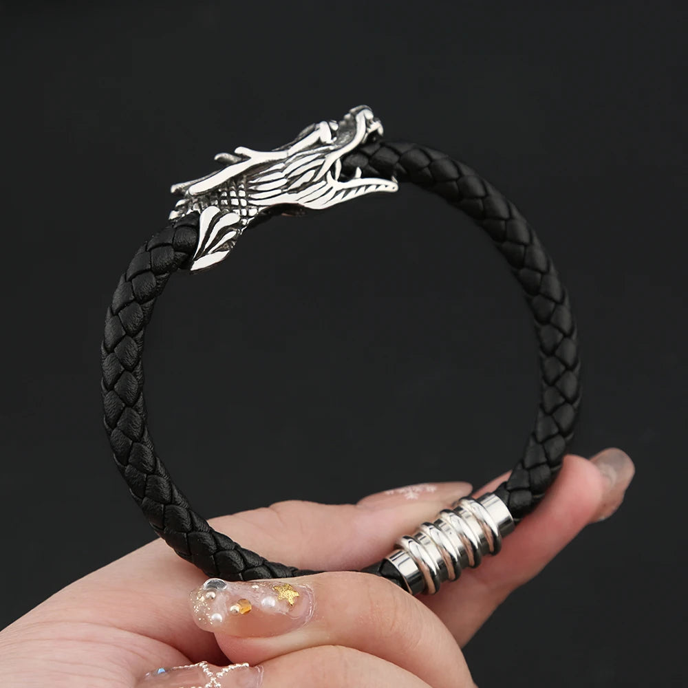PENDRA Wheat Rune Stainless Steel Cuff Bracelet