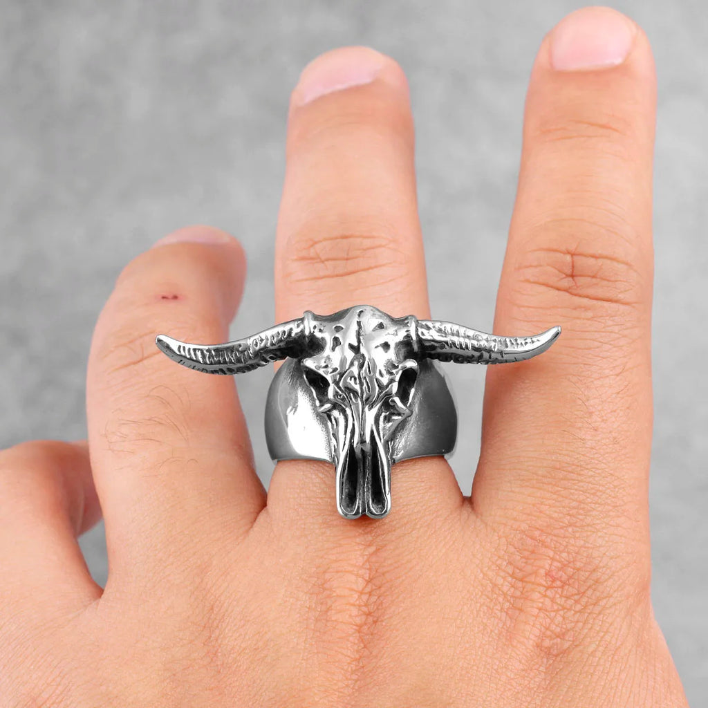 PENDRA Satan Ram Aries Steel Ring