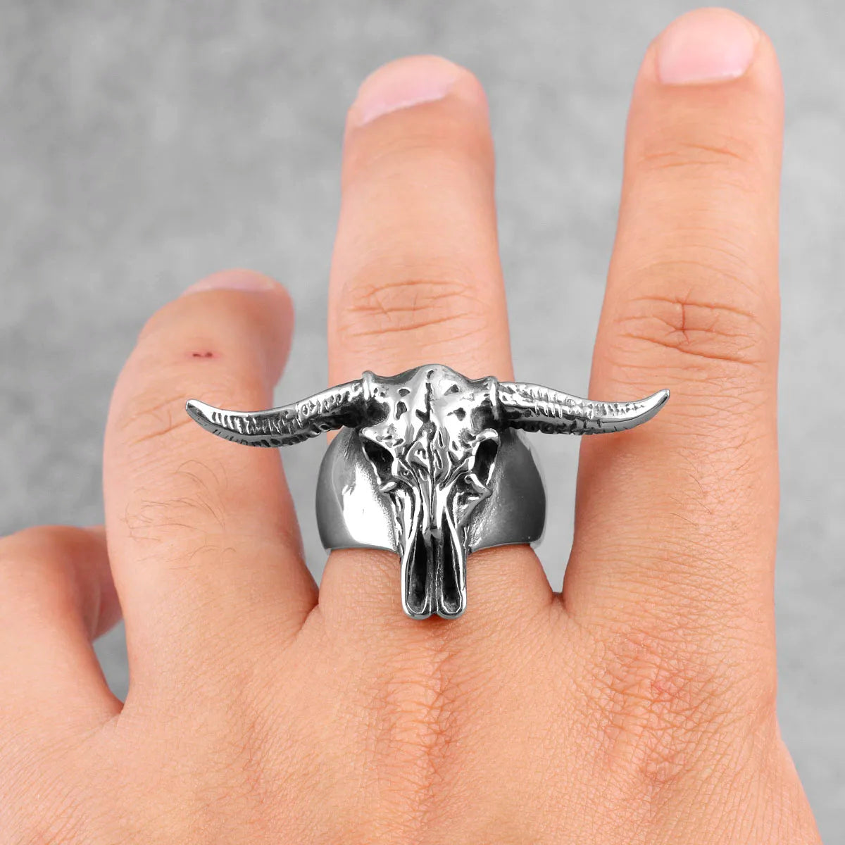 PENDRA Satan Ram Aries Steel Ring