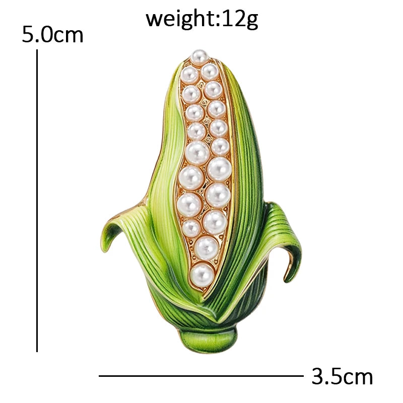 PENDRA Cornelia Pearl Corn Brooch
