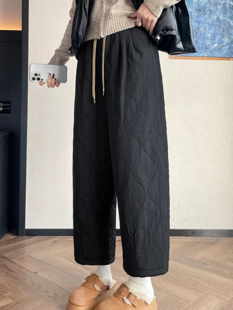 PENDRA Thick Cotton Wide Pants