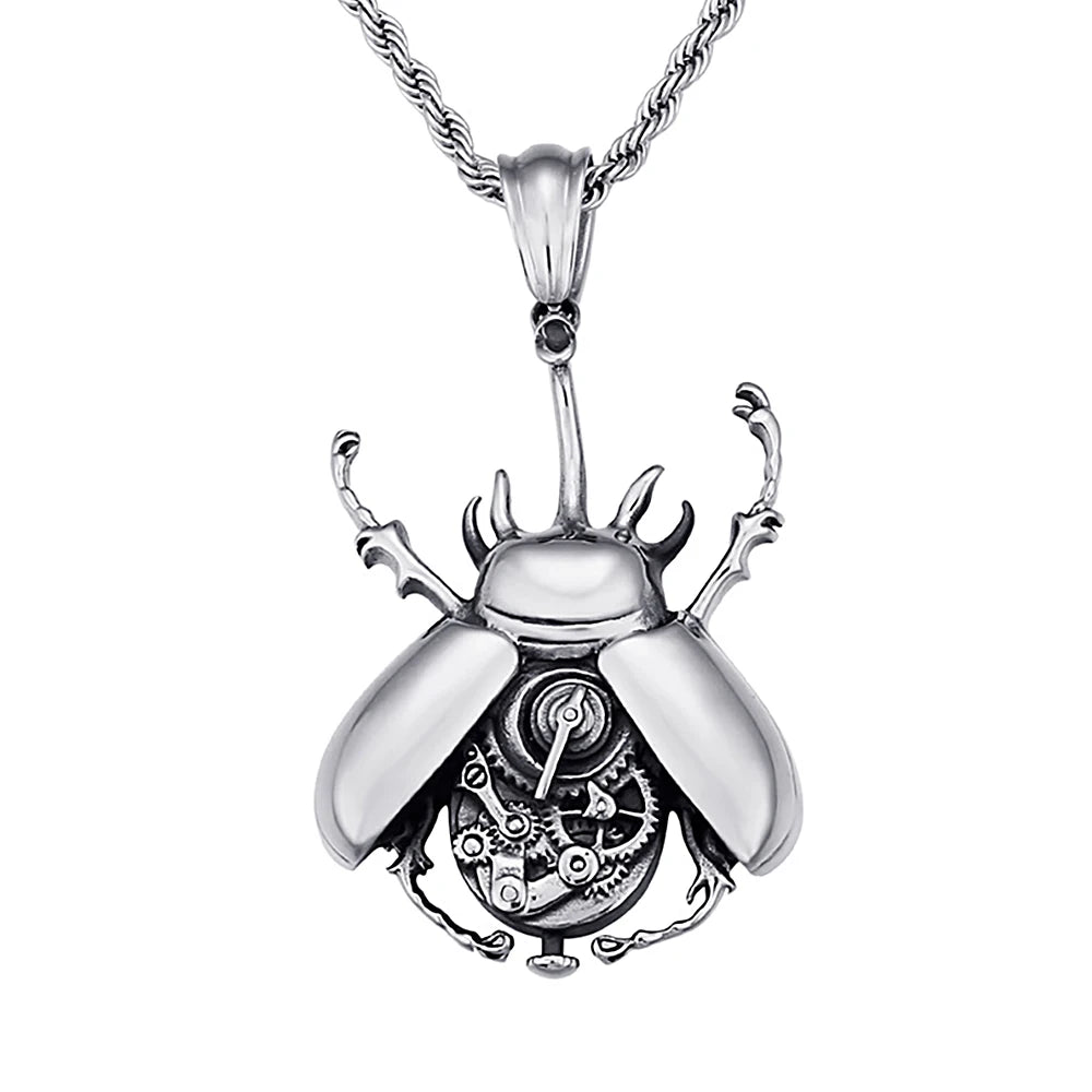PENDRA Gearbeetle Steampunk Mechanical Gear Beetle Pendant