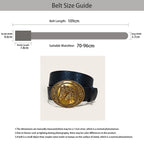 PENDRA Galaine Leather Bull Buckle Western Gothic Belt