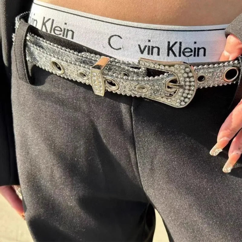 PENDRA Velaessa Metal Black Metal Buckle Luxury Belt