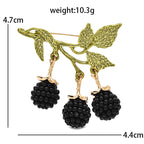 PENDRA Fruitaria Lovely Enamel Fruit Brooch