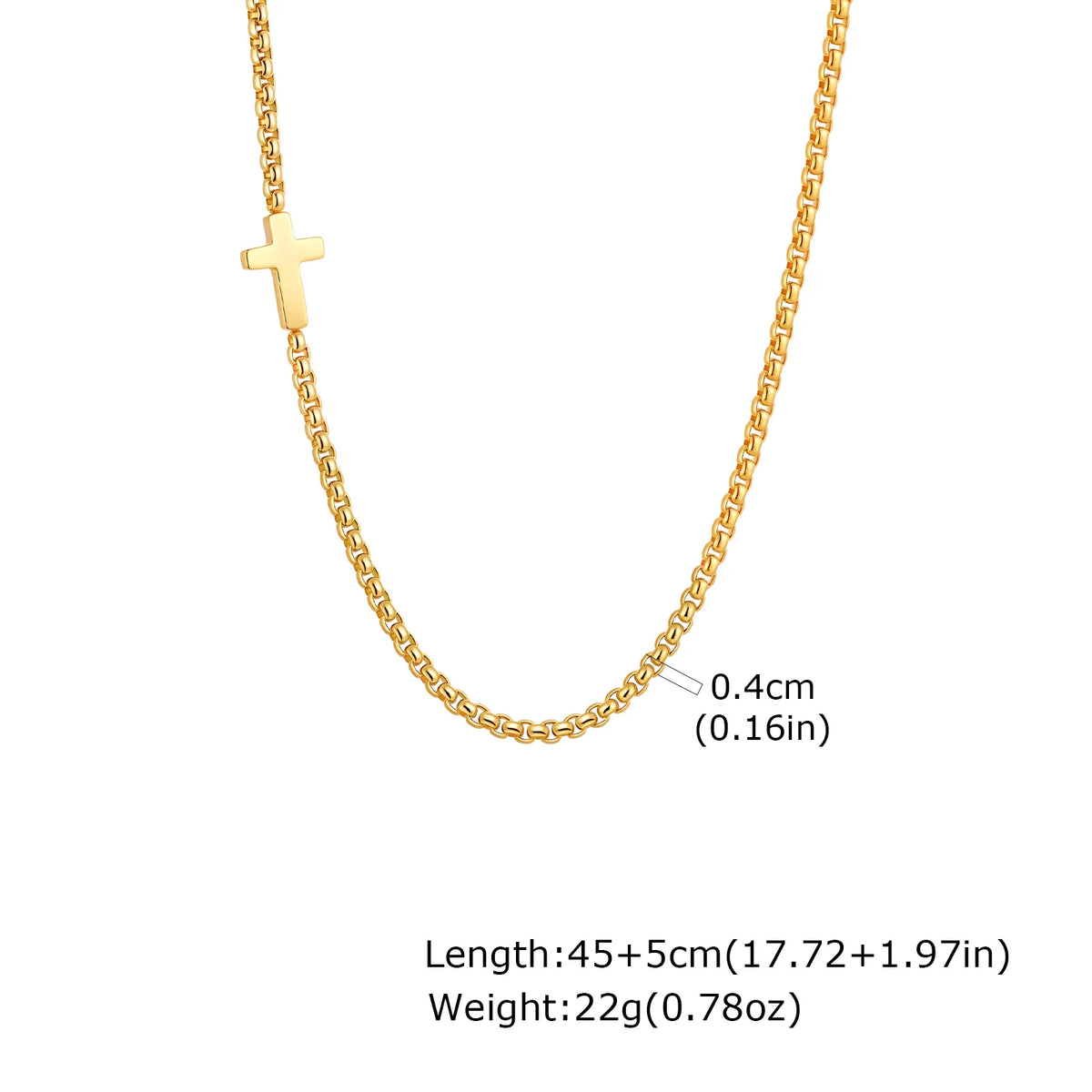 PENDRA Cross Square 2 Pendant Necklace