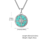 PENDRA Stone Star Pendant Necklace