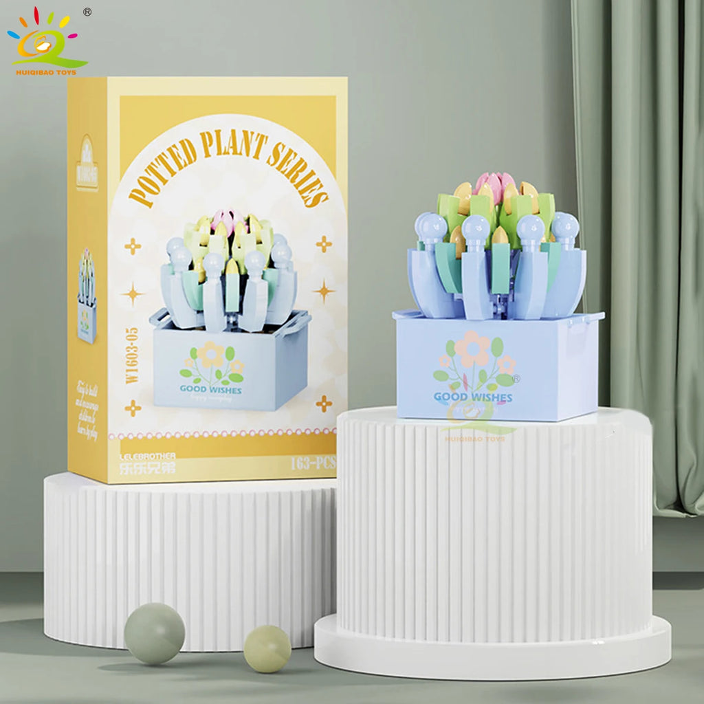 PENDRA Succulent Potted Floral Building Set