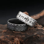 PENDRA Runering Vintage Stainless Steel Viking Rune Ring