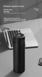 500ML High-Quality 304 Stainless Steel Smart Thermos Insulated Tea and Water Separation Cup for Men Women Best Christmas Gift