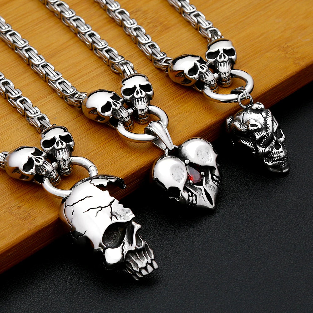 PENDRA Skullforge 316L Stainless Steel Skull Pendant