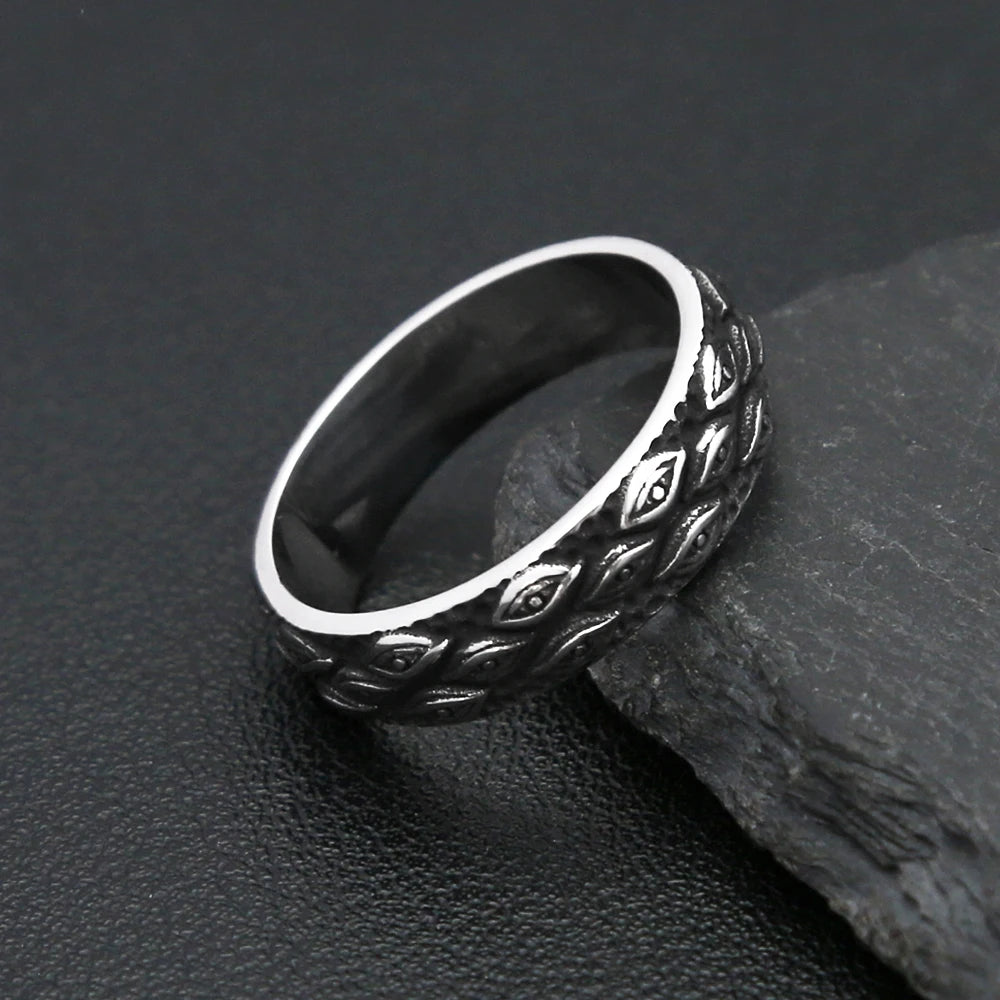 PENDRA EvilEye 316L Stainless Steel Evil Eye Ring