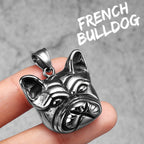PENDRA French Bulldog Steel Necklace