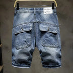 PENDRA Washed Distressed Ripped Pants